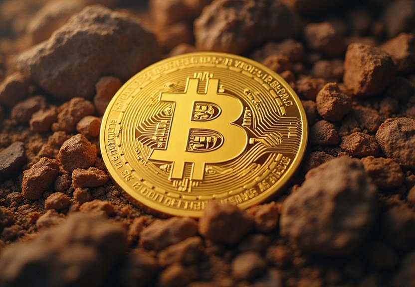 Representação visual de bitcoin 110K