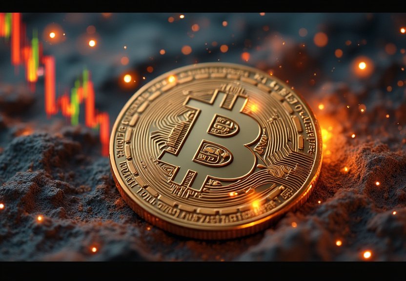 Representação visual de bitcoin +200K
