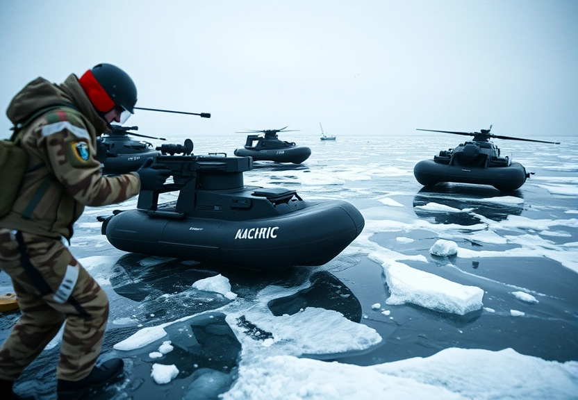 Representação visual de How melting ice is boosting Russia's military
