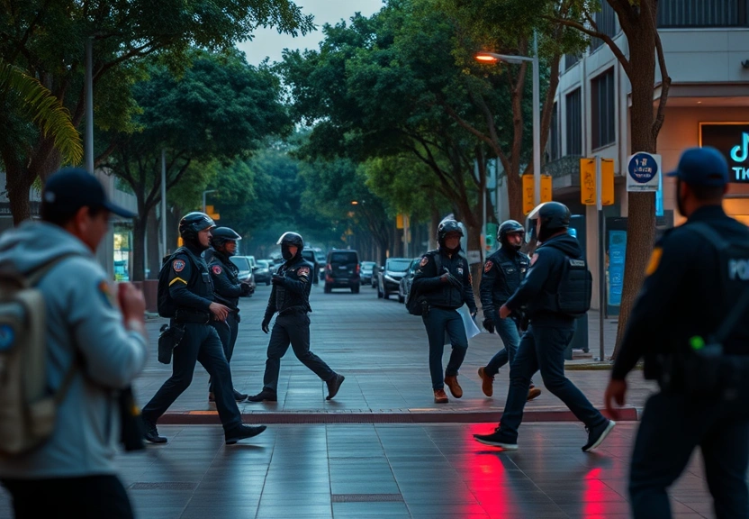 Representação visual de Invasões Fotorrealistas no TikTok: Pais em Pânico e Polícia em Alerta