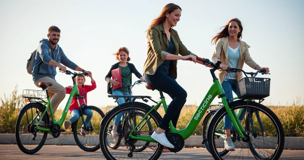 De carro a bicicleta eléctrica: las familias descubren nuevas formas de moverse