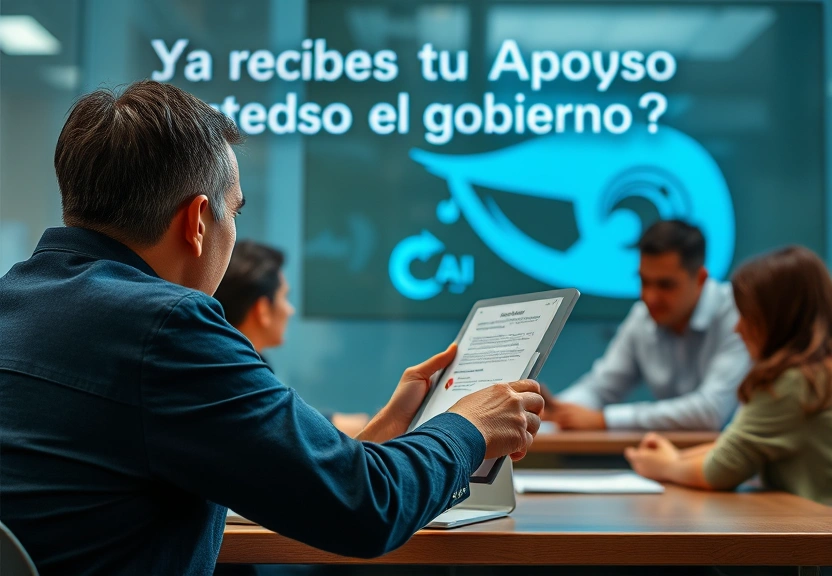 Representação visual: ¿Ya Recibes tu Apoyo del Gobierno?